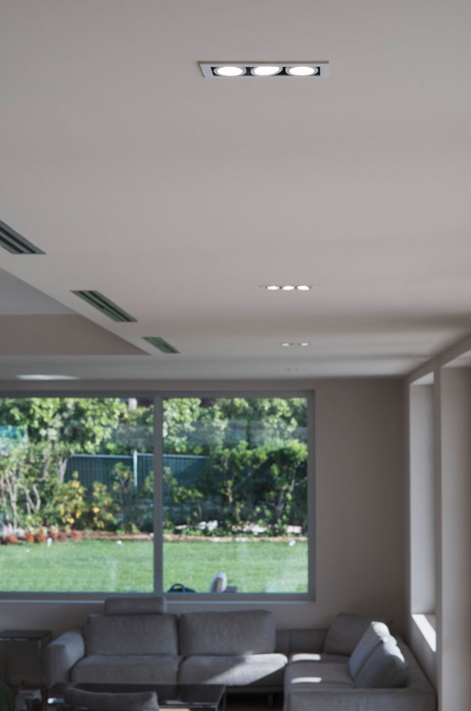 Downlight LED SLV KADUX Triple 20W 2350lm 3000K 38° VAR 210×90mm blanc