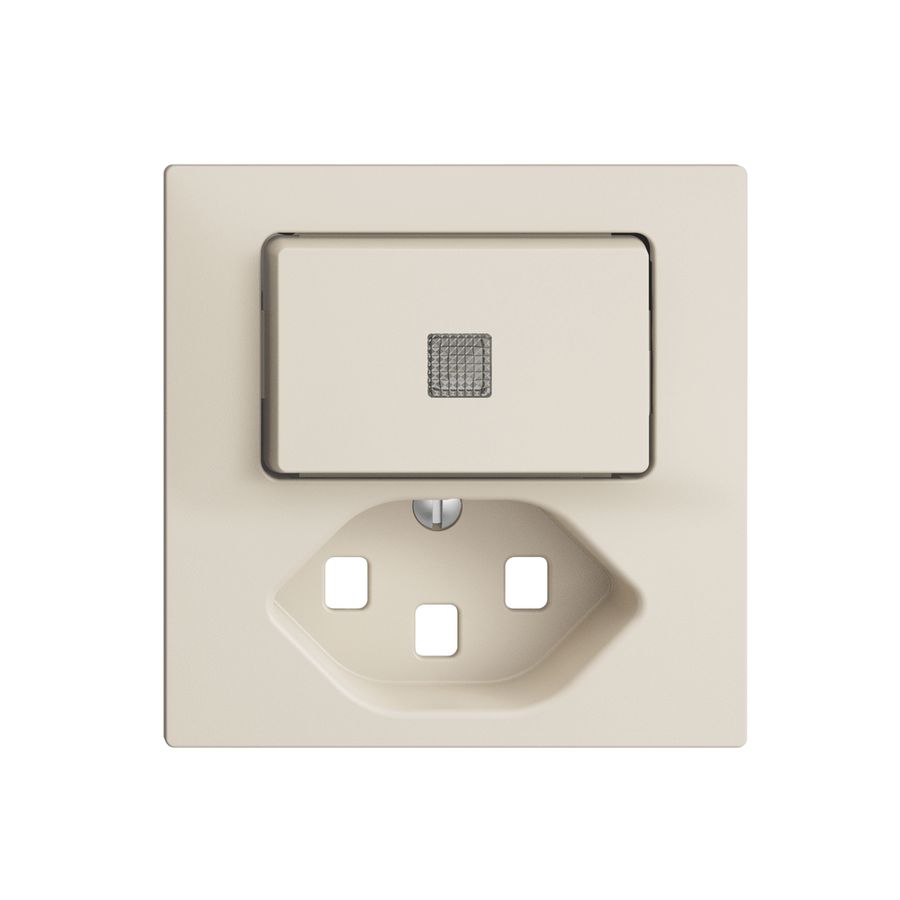 Kit frontale EDIZIOdue crema, 60×60mm T23 con lente