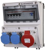 Distributore di corrente Mennekes Amaxx 1×CEE16 1×FI/LS 40A 30mA IP44