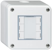AP-Taster robusto Q KNX 6× RGB LED s/e-link weiss