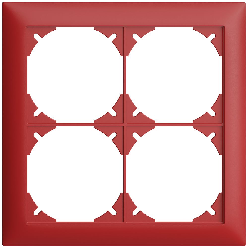 Abdeckrahmen EDIZIOdue 2×2 berry