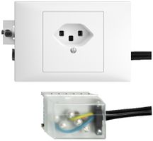 Prise INC EDIZIOdue T23 L2 blanc 49…69mm pour câble plat Powerbus