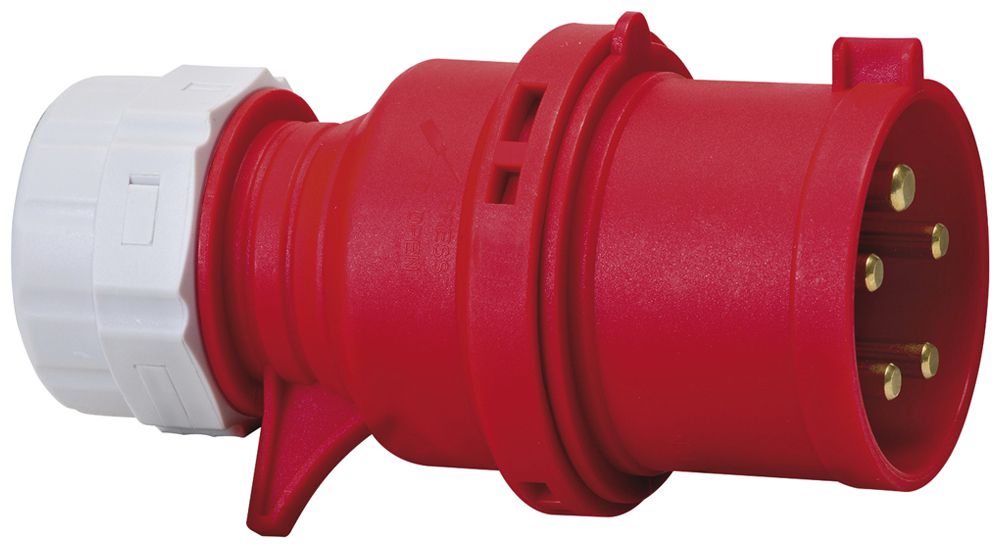 Phasenwender-Stecker Brennenstuhl CEE 32A 3L+N+PE 400V 6h rot Ø75×185mm IP44