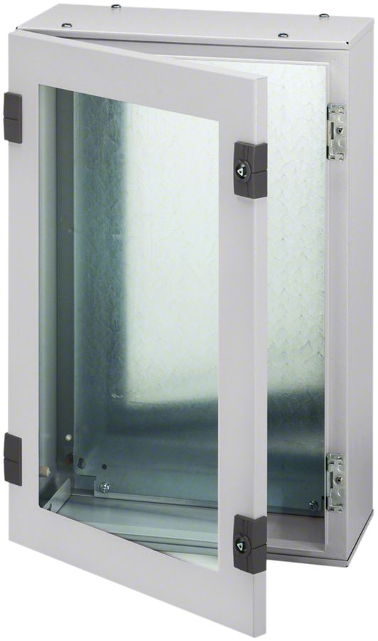 Coffret AP Hager Orion.Plus acier 500×650×200mm IP65 SKI panneton 2× grc porte