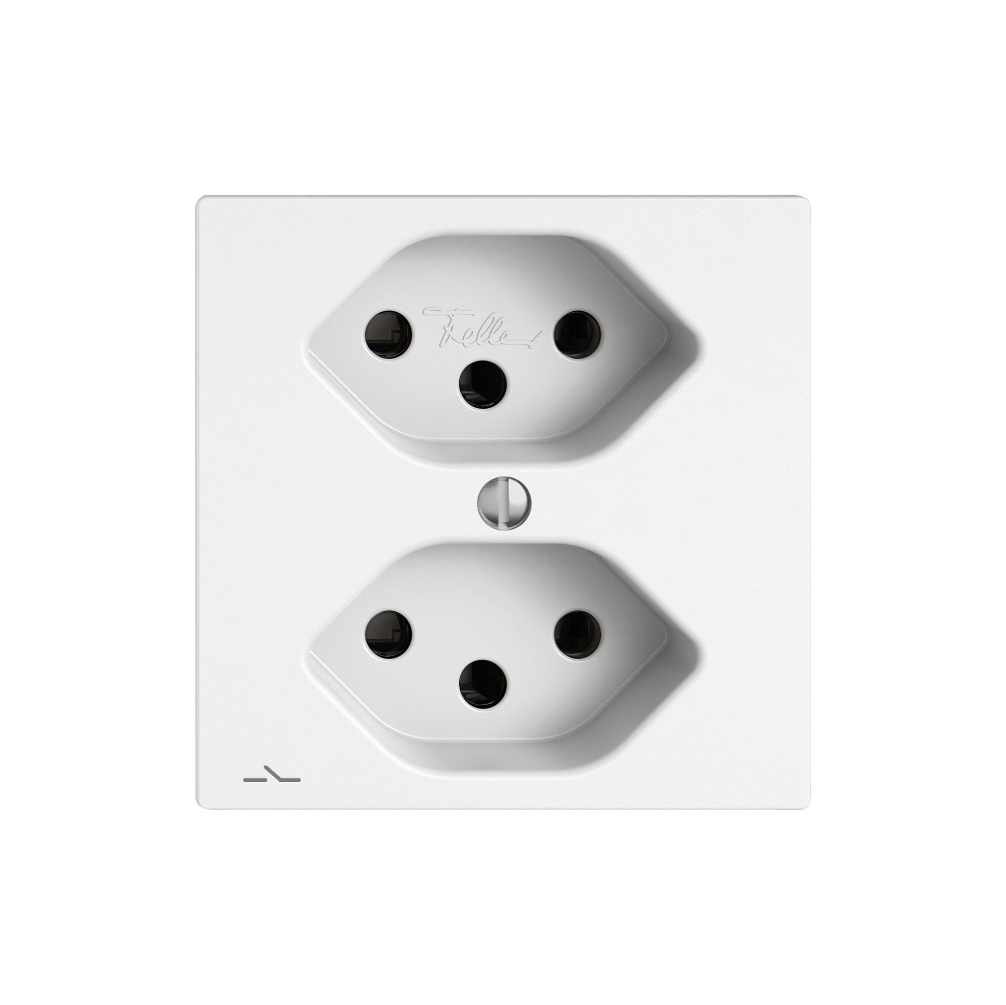 Prise EDIZIO.liv SNAPFIX® 2×T13 1×S bc