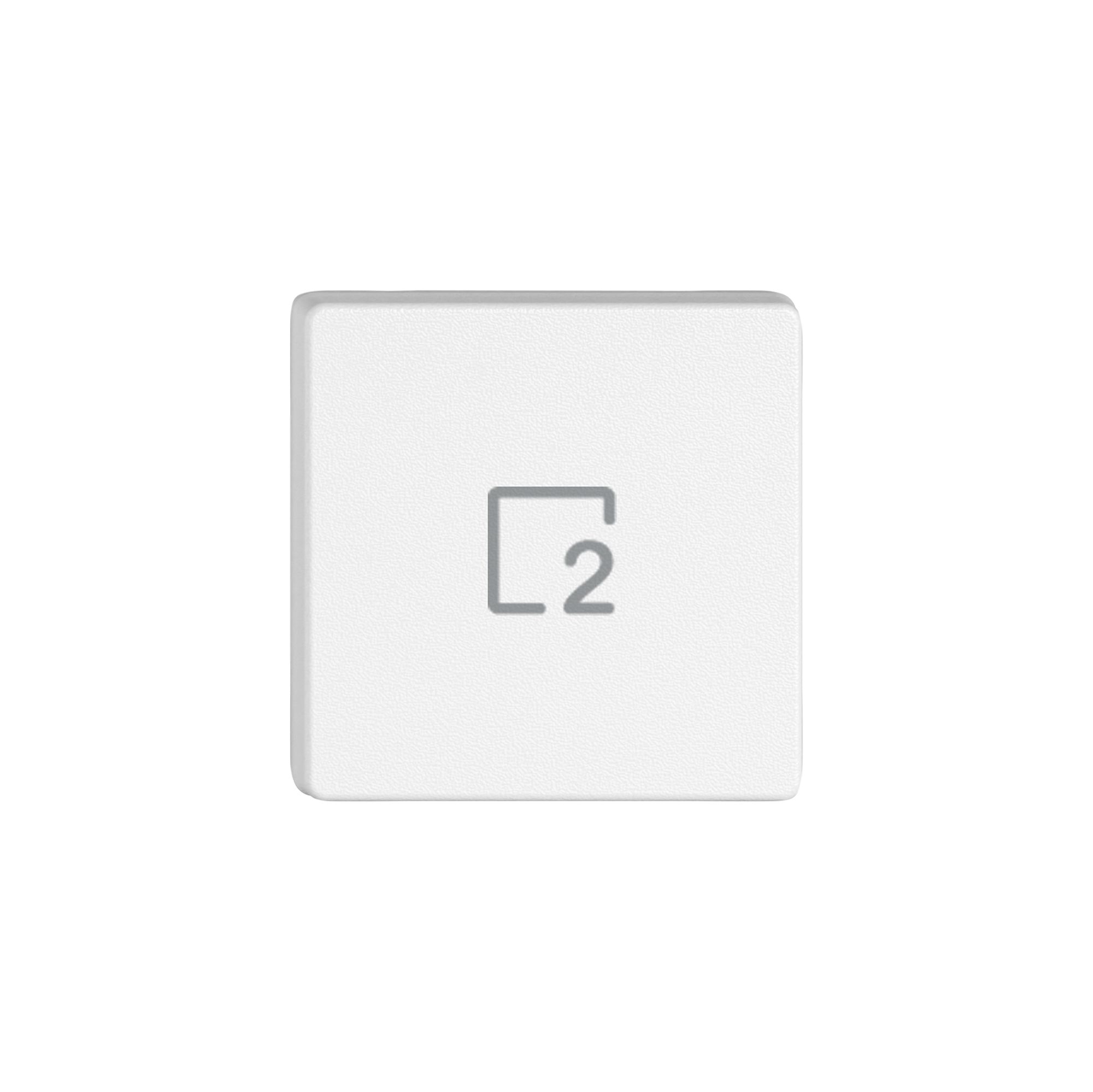 Taste 1/4 EDIZIO.liv Wiser mit SNAPFIX® mit Symbol Szene 2 ws