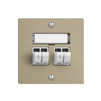 Audiodose Push Type EDIZIOdue F, 2×, Beschriftungsset, sand