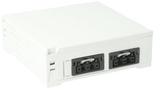 Scatola AGRO, in: 2×3P H07V-U, out: ogni 2×3P ne/ne, WAGO, grigio