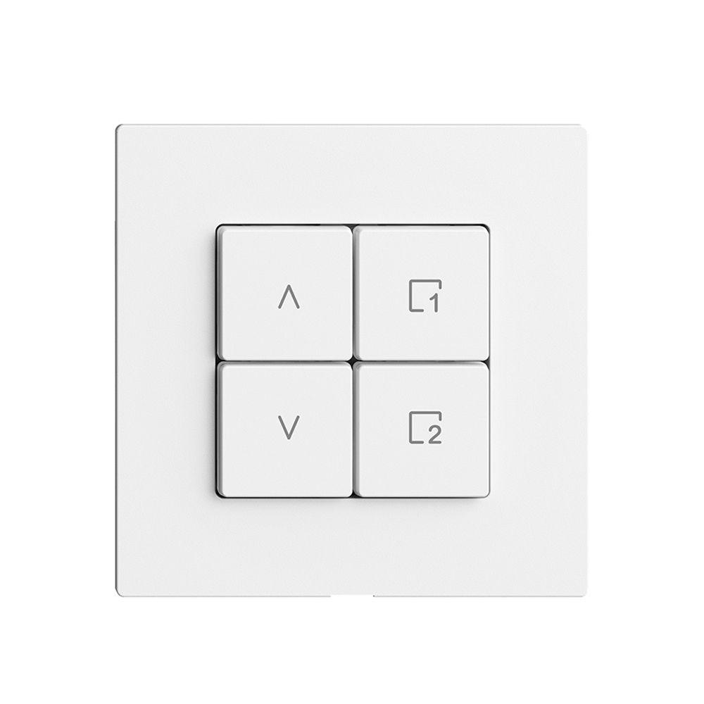 Commande pour interrupteur stores 1c scène/4t Edue Wiser blanc