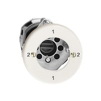 UP-Drehschalter FH 3/1P weiss für Sicherheitsschloss, ohne Zylinder