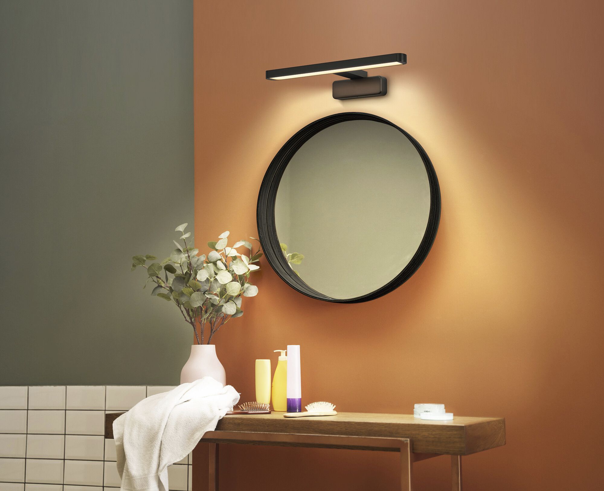 Applique LED LEDVANCE ORBIS Bathroom 7W 300lm 3000/4000K IP44 nero