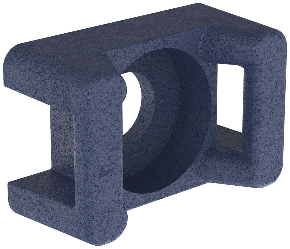 Socle à visser Panduit TM2S8-C186 p.collier 16×10.7×7mm M4 en polypropylène blf