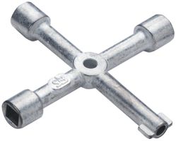 Chiave per palo CIMCO, in pressofusione di zinco (GD-Zn) con mezzaluna 90×90mm