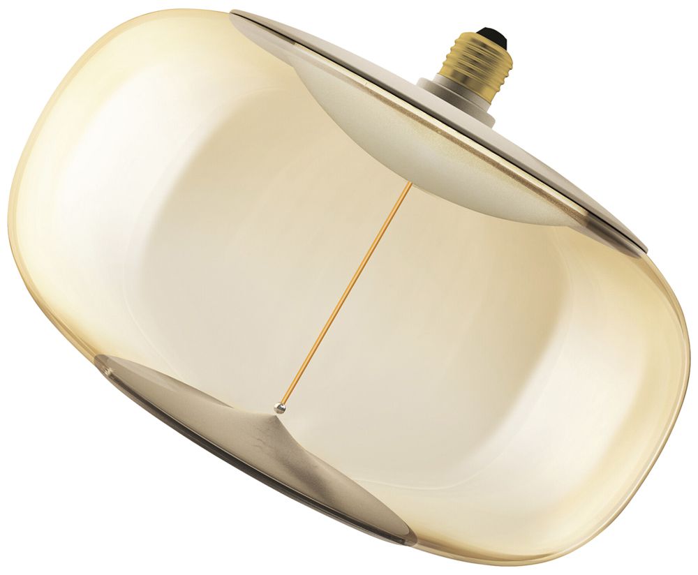 Lampada LED Osram Vintage 1906 E27 12W 500lm 818 REG Ø300×210mm ambra