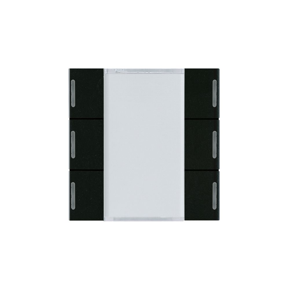 Tasterfront Hager basico KNX 6-fach LED schwarz 45×45mm