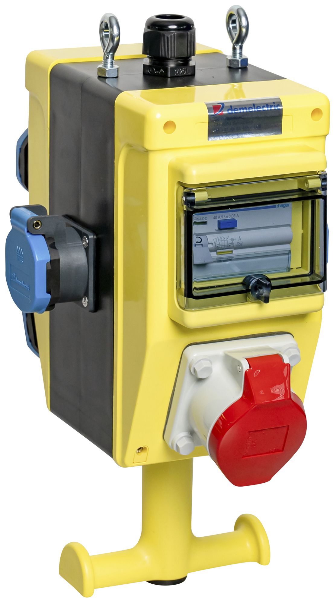 Stromverteiler DEM DB25904 16A 1×FI 6×T23 abhängbar