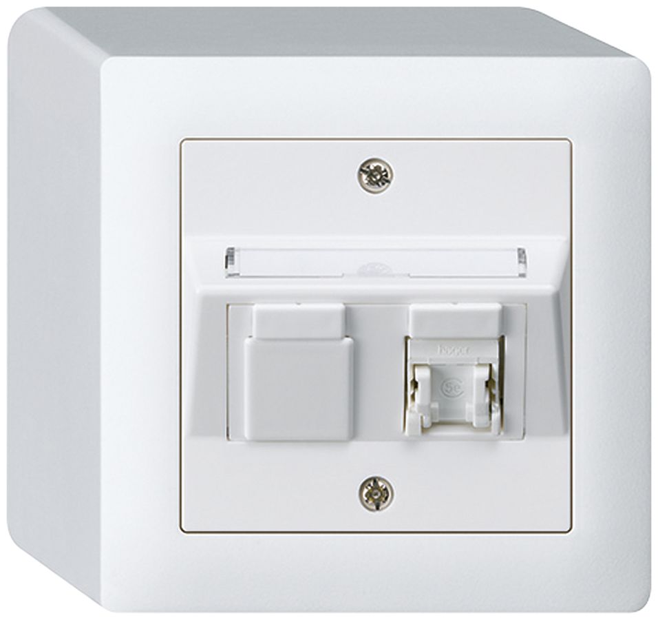 AP-Dose kallysto Kat.5e 1RJ45/u weiss