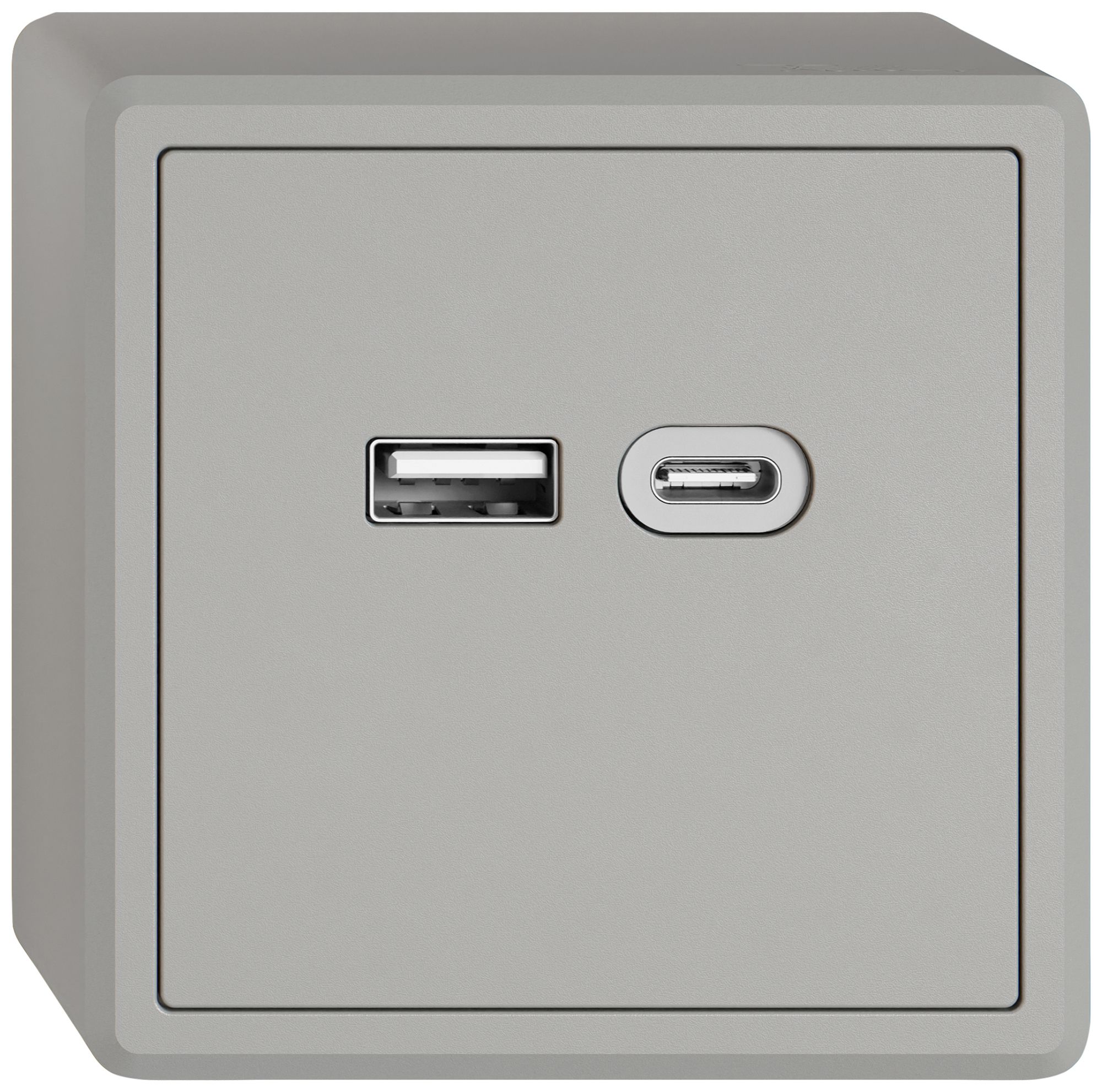 Prise de charge USB AP EDIZIO.liv SNAPFIX® 230VAC 18W 1×USB A 1×USB C grc