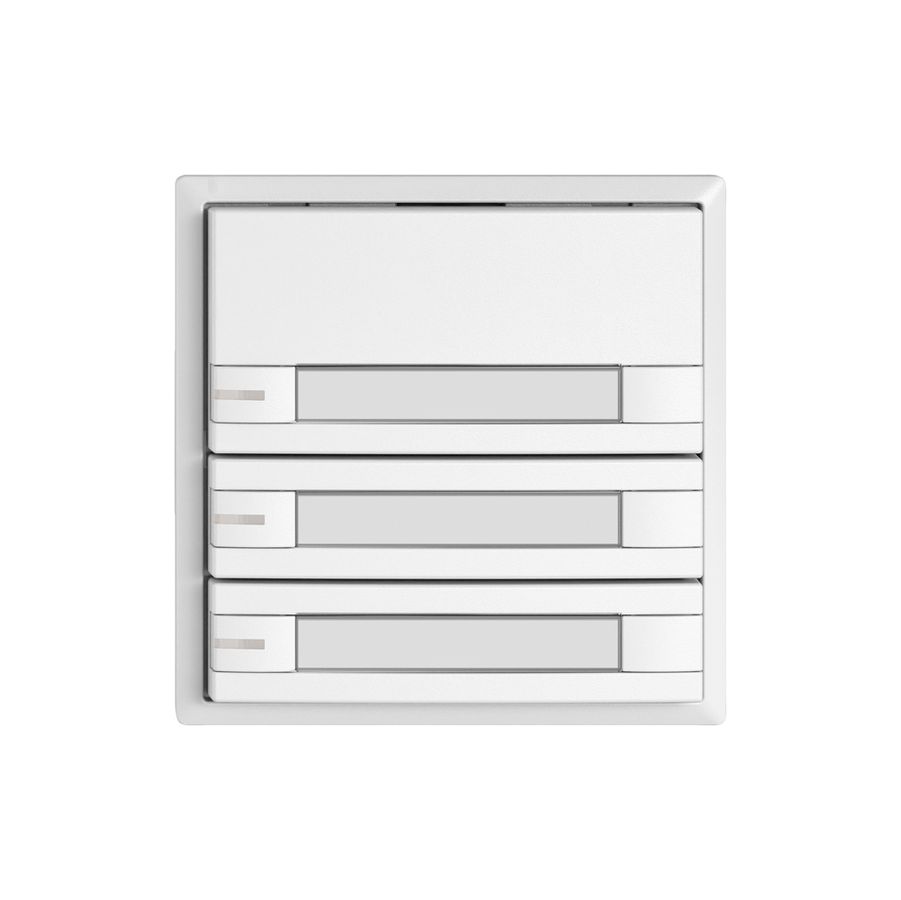 Pulsante universale EDIZIO.liv UNI SNAPFIX® 12…48V c.LED 3× com.2T targ.bi