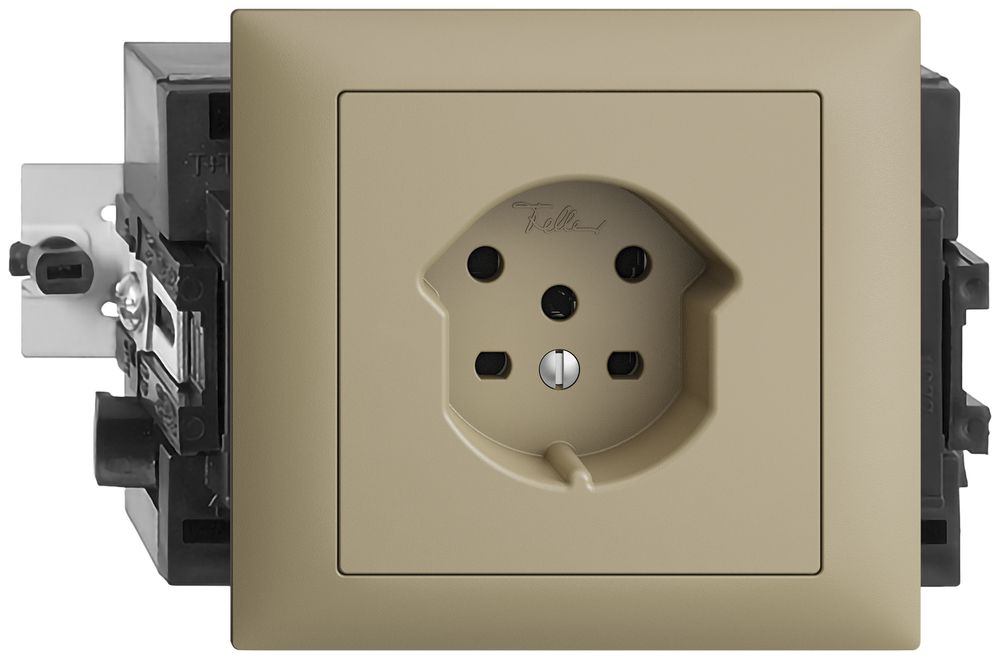 EB-Steckdose EDIZIOdue T15 sand 49…69mm