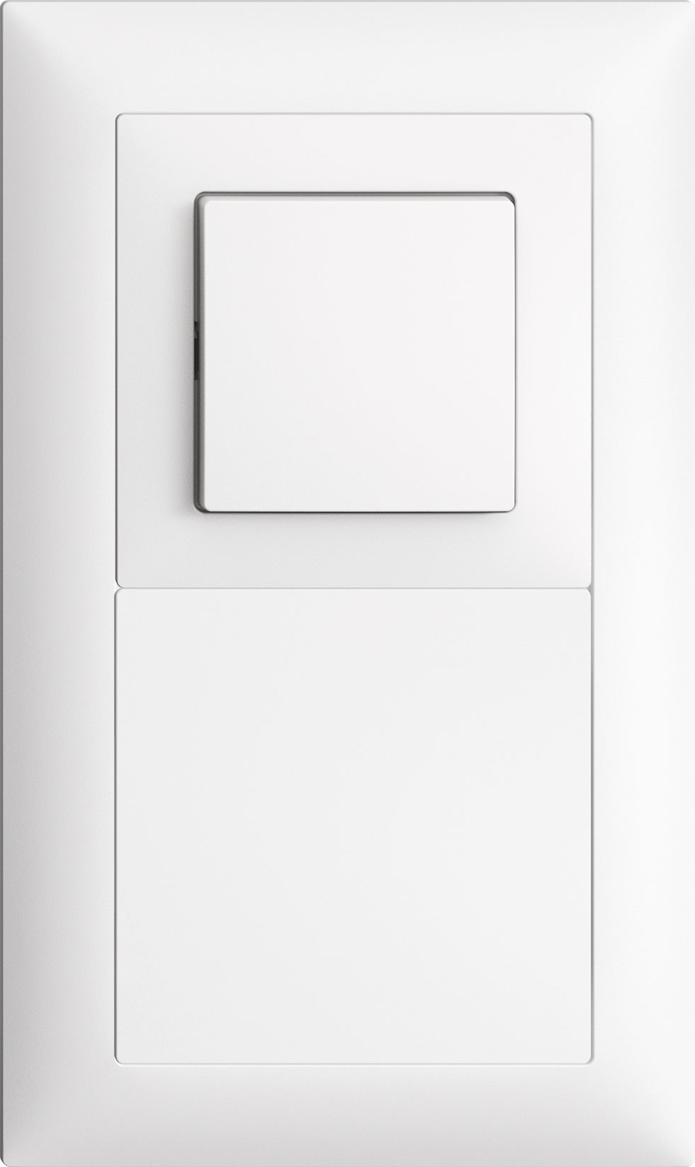 UP-Kombination Edue 2x1, Schalter 3/1 + Blindabdeckung ws