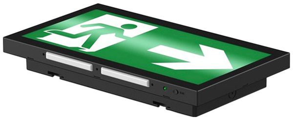 LED-Rettungszeichenleuchte Sylvania LifeSafe IP40 Aufbau/Einbau 140lm 3hPt sz