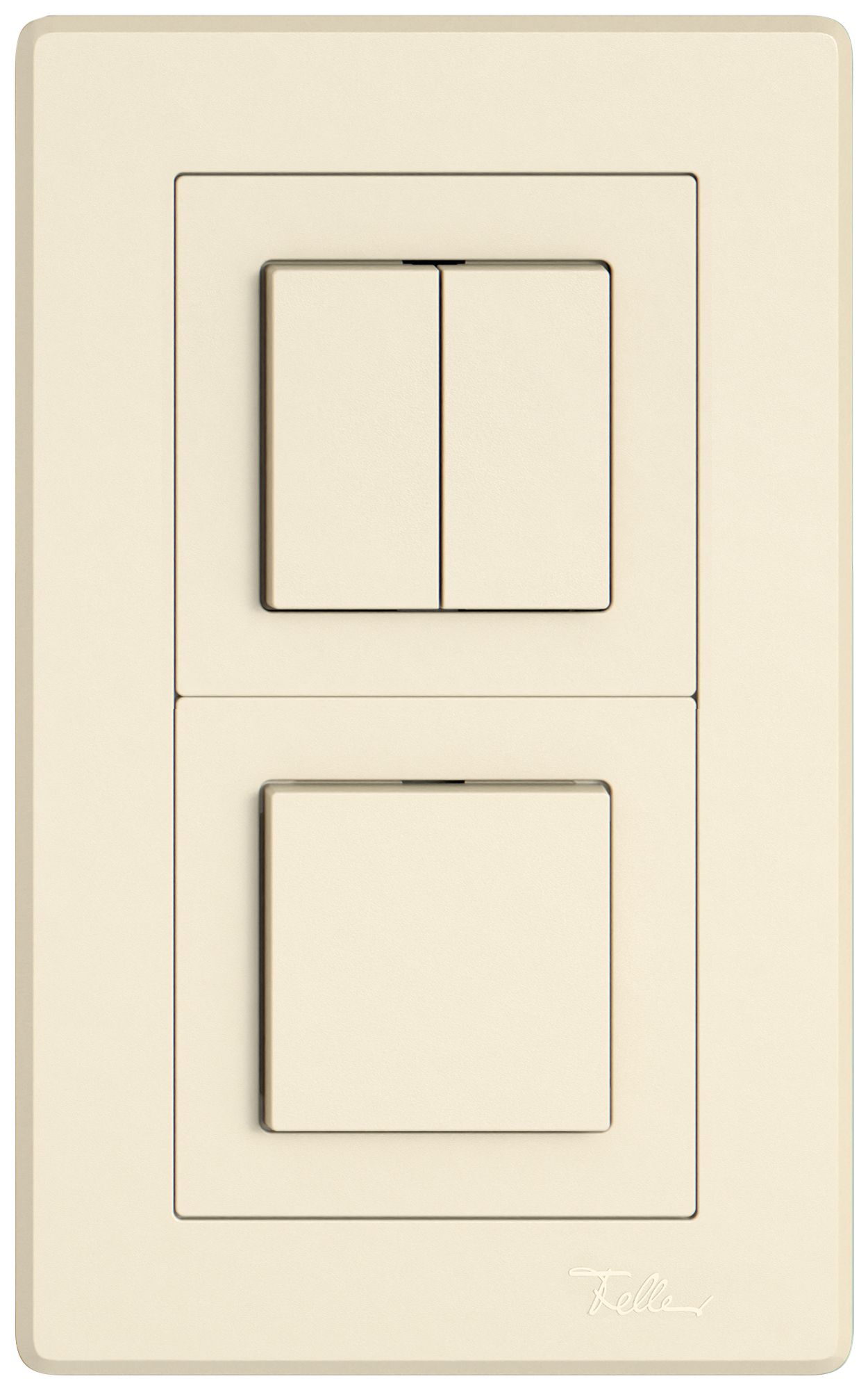 Combinazione INC EDIZIO.liv SNAPFIX® 2×1 156×96mm sch 1/3+3/1L+sch 3/1L crema