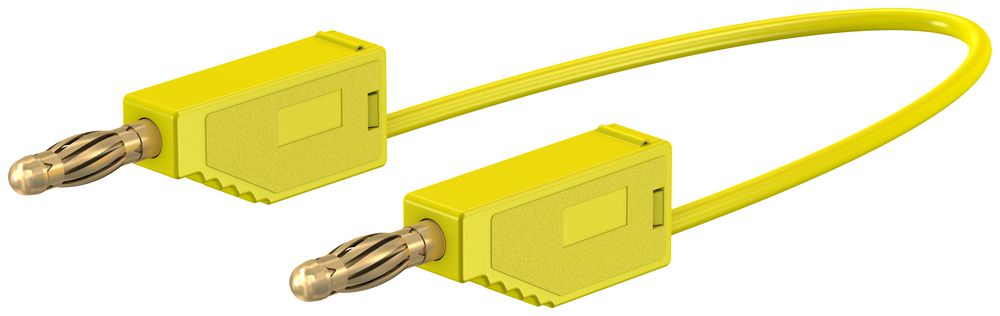 Messleitung ELBRO, Silikon, 25cm, 1mm², gelb