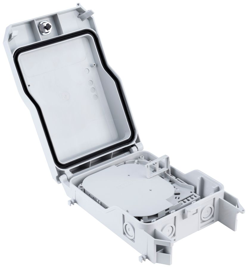 Coffret d'épissure R&M Polaris-box 4 SCM OTO@BEP HAK 1 IP65 blanc