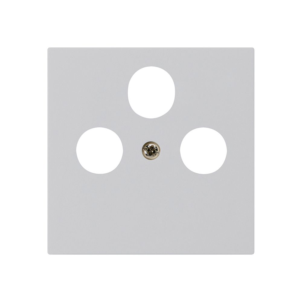 Frontplatte kallysto 60×60mm hellgrau für SAT