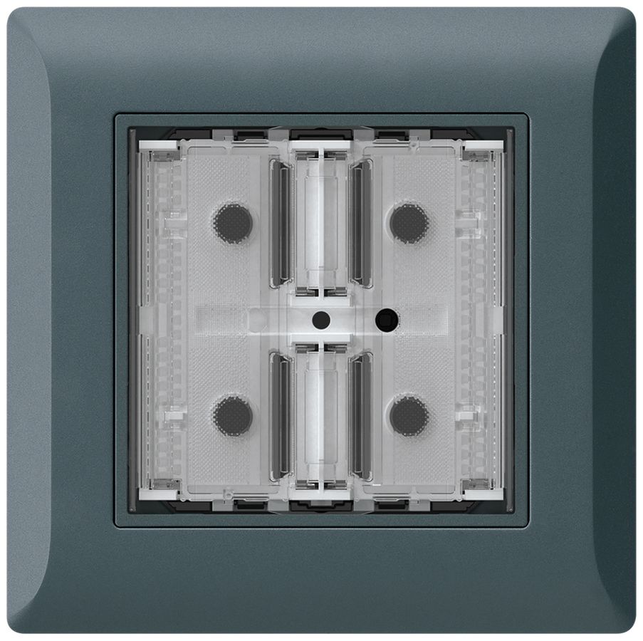 Poussoir KNX ENC KLI p.2×touches 4×points actionnables LED anthracite