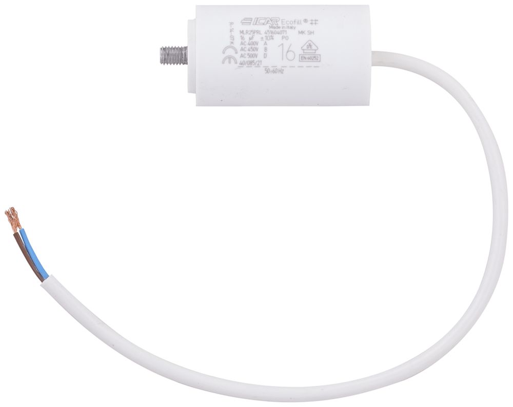 Kondensator ICAR MLR25PRL451604071 16µF 450V für Motor Ø40×71mm