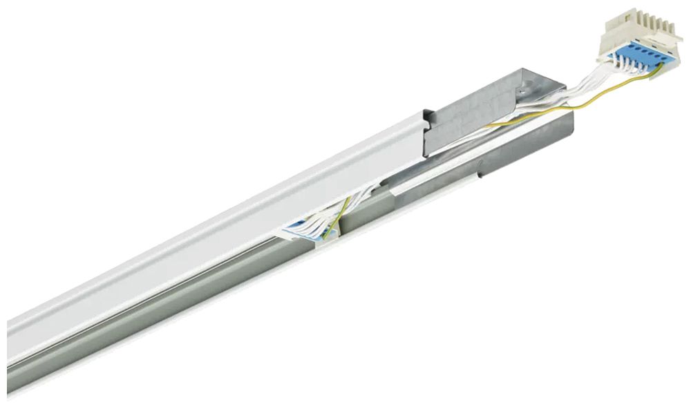 Tragschiene Philips Maxos fusion LL512T 4×2.5mm²+8×1.5mm²+PE 1138mm Silber