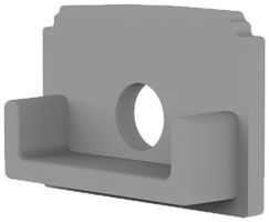 Terminale DOTLUX per profilo per piastrelle 5291, grigio, per cavo