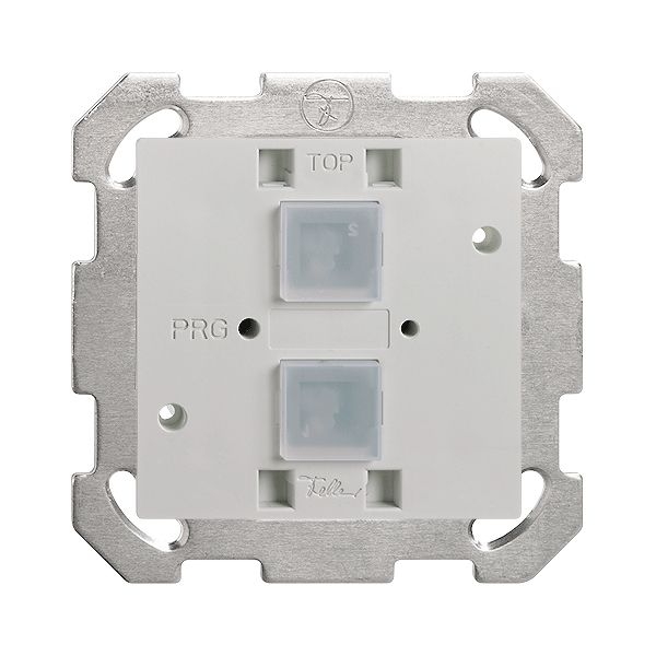 Poussoir EDIZIOdue elegance 2× avec BCU, bornes à vis & LED