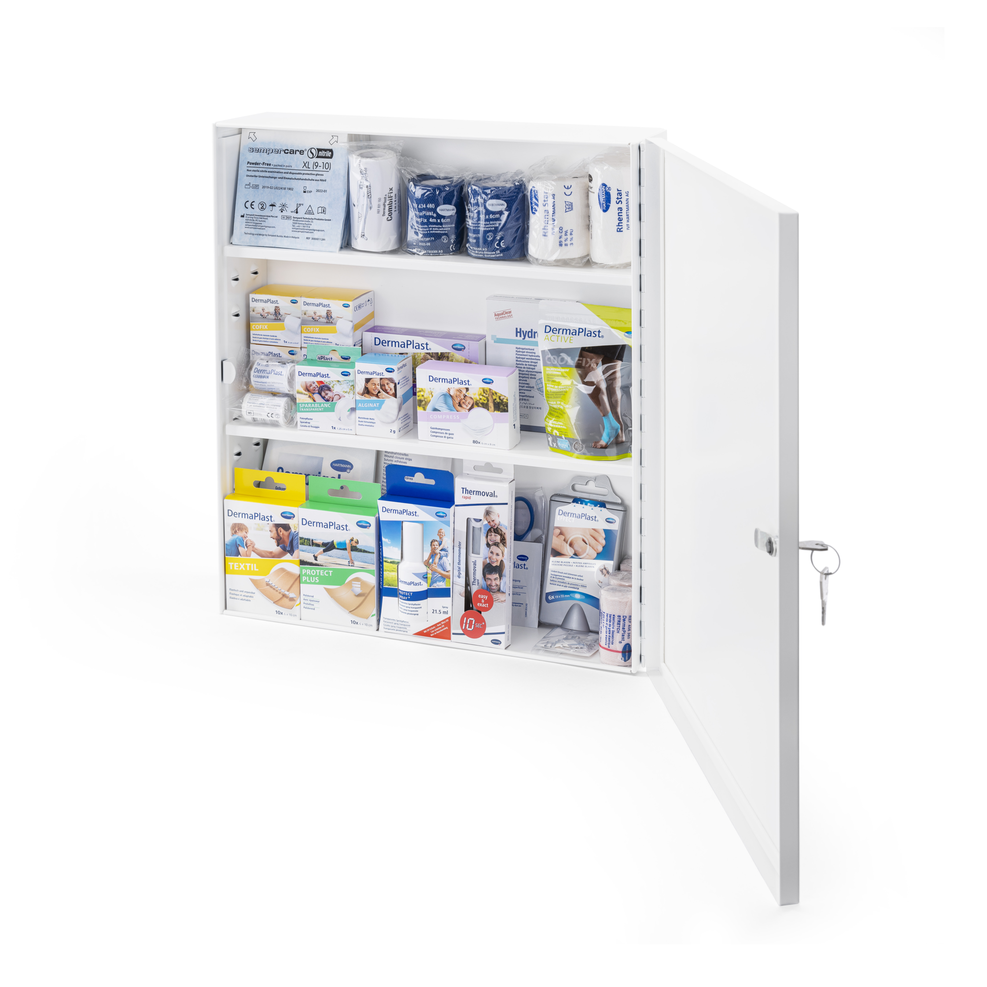 Hausapotheke gefüllt 45 × 40 × 12 cm