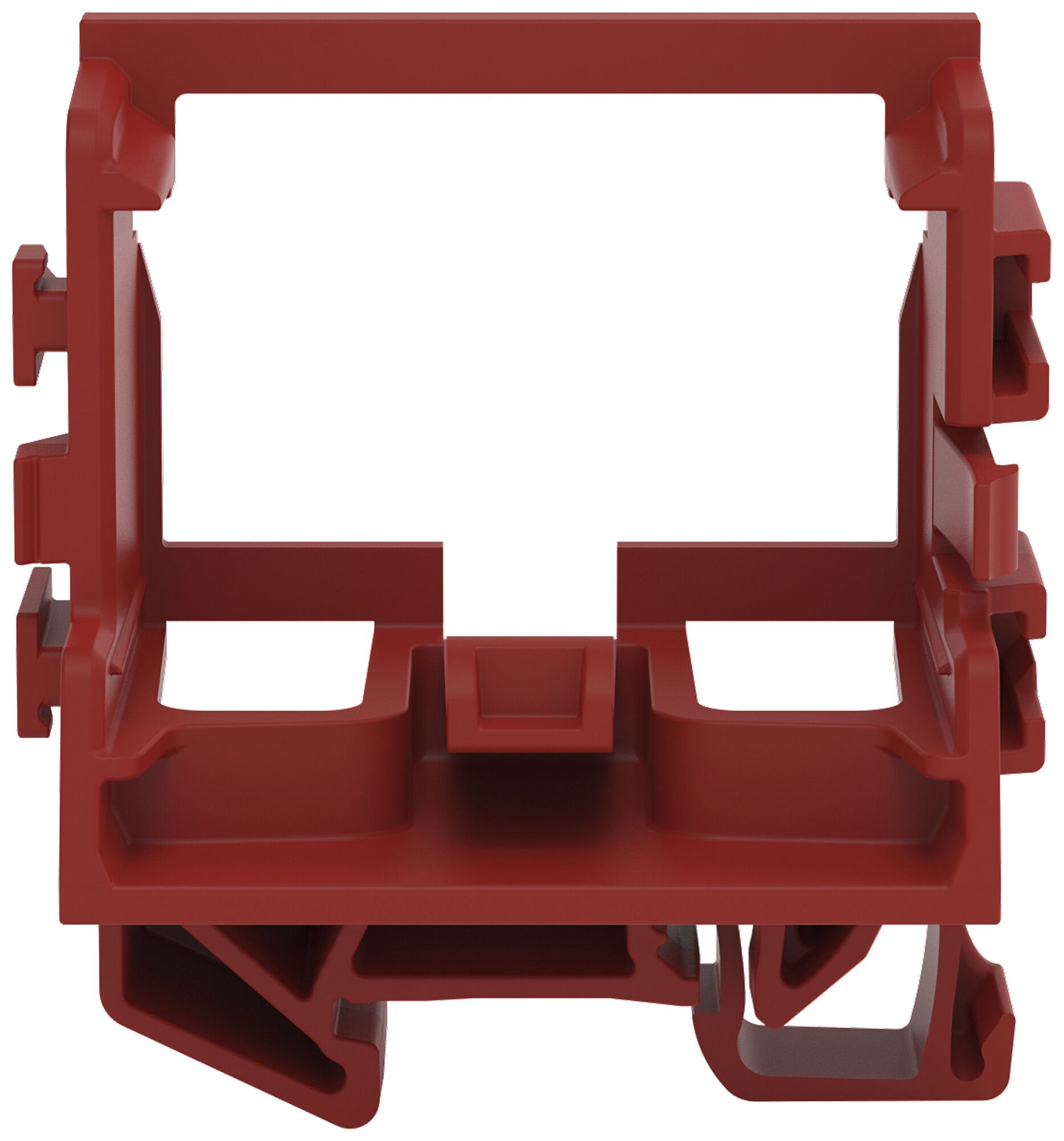 Befestigungsadapter WAGO 221 ohne Zugentlastung 10L×4mm² TH15 rot