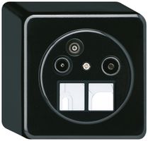 AP-Antennendose TV-R-Daten basico HMS 2GHz 19db schwarz