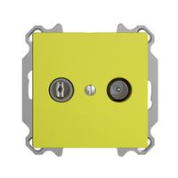 Prise TV-R ENC EDIZIOdue 11dB lemon à large bande 5…2000MHz, FM