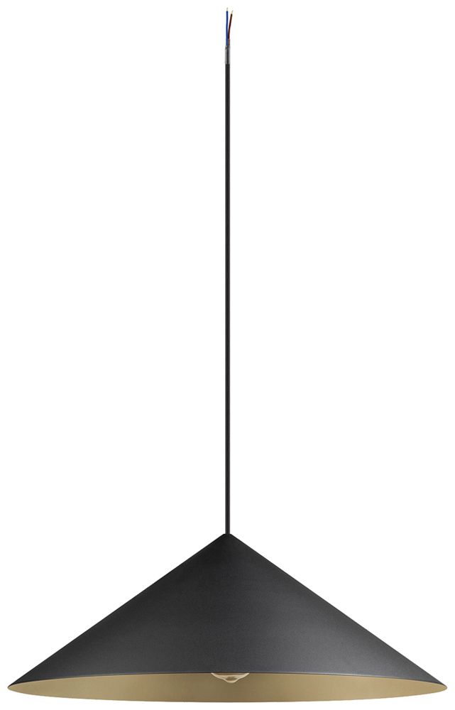 Pendelleuchte SLV MAGICO 55 E27 1×10W DIM Ø550mm schwarz/gold