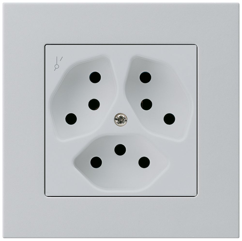 Prise ENC kallysto.pro 3×T13/1S gris clair