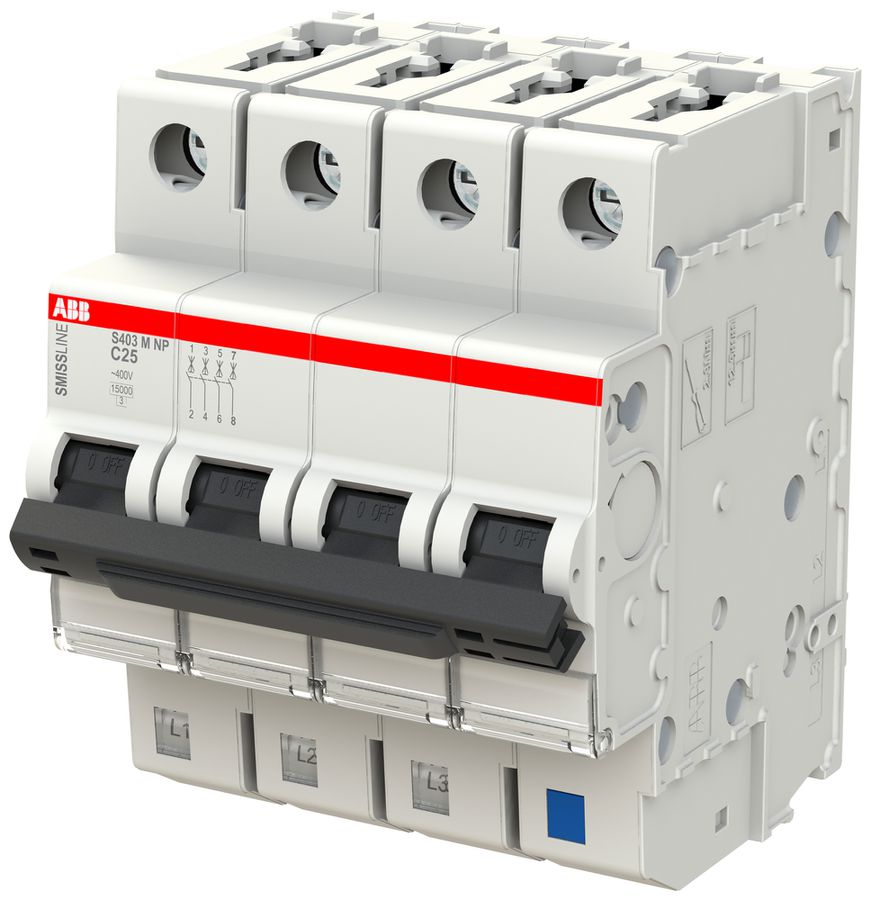 LS-Schalter SMISSLINE TP S 4×25A C 10kA NP