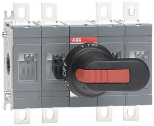 Interrupteur de charge ABB 160A/400V 4L, avec poignée&axe