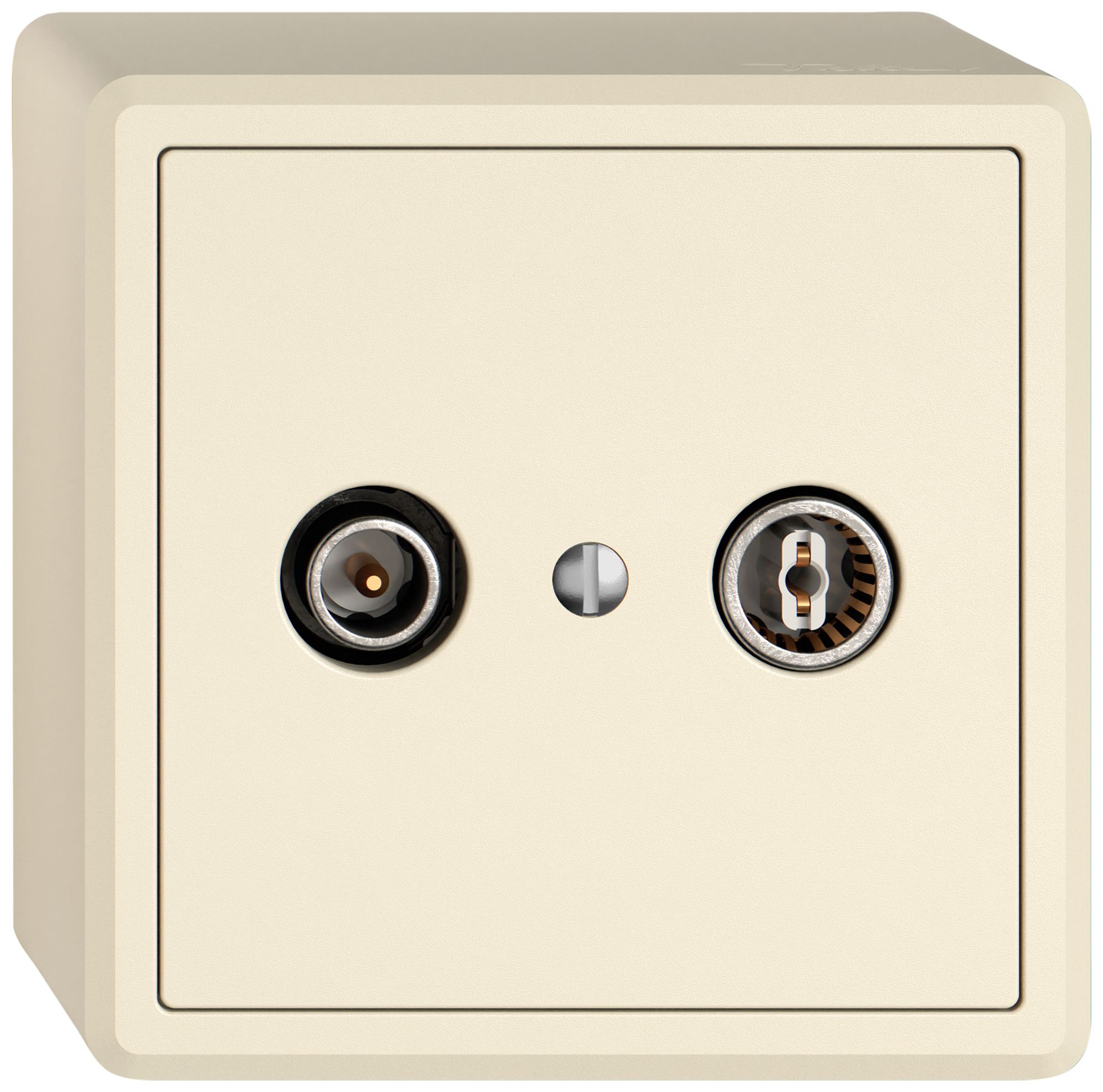 Prise antenne AP TV-R EDIZIO.liv SNAPFIX® prise de passage 15dB cr