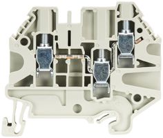 Durchgangs-Reihenklemme WT 0.14…6mm² 32A 1000V 3×Schraub.1 Et.Hutschiene TH35 gr