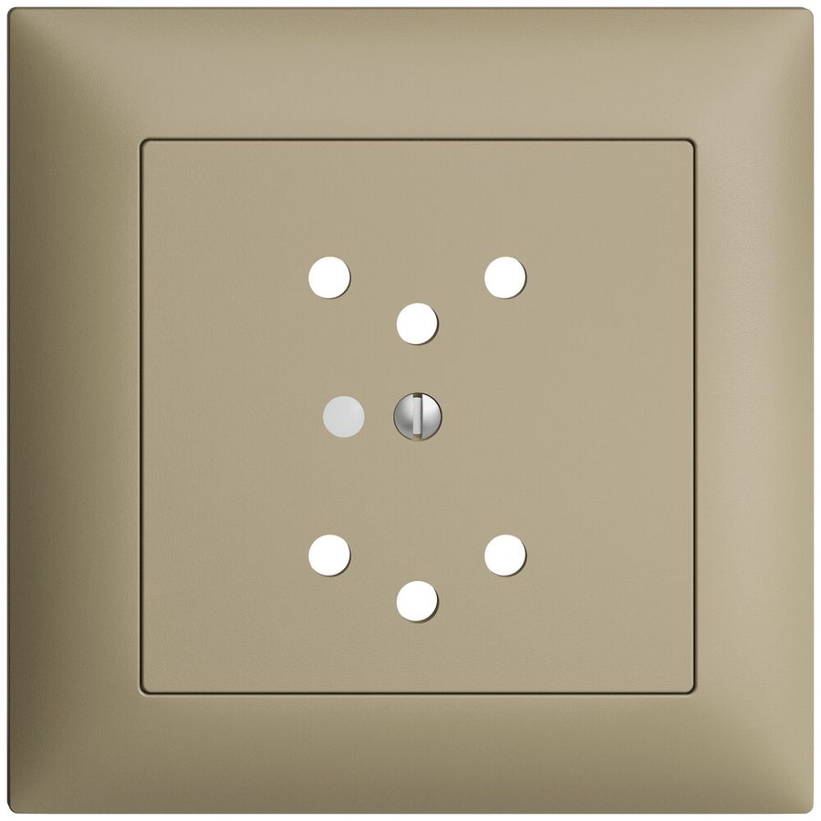 Kit frontal ENC EDIZIOdue sand 88×88mm 2×T12, lentille,