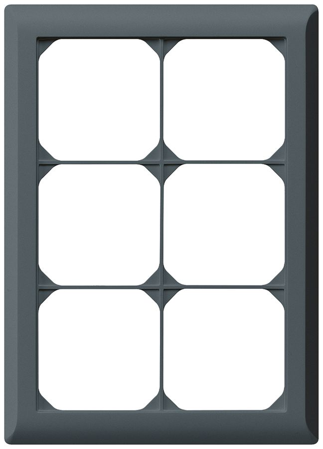 UP-Abdeckrahmen kallysto.line 3×2 anthrazit 152×212mm