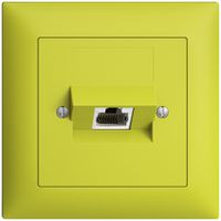 UP-Dose 1×RJ45/s 4P ITplus EDIZIOdue lemon