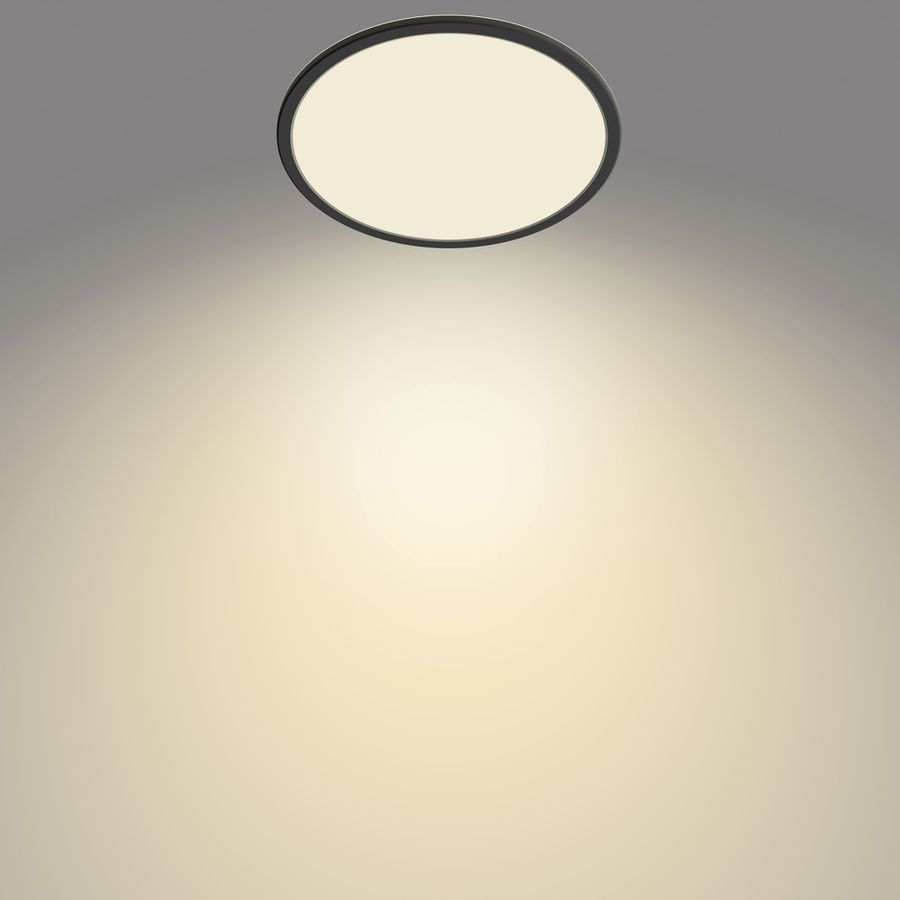 LED-Deckenleuchte Philips SceneSwitch 18W 1500lm 2700K IP44 DIM Ø300mm schwarz