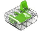Borne de connexion WAGO Green Range 3L 0.5…6mm² avec levier vt transparent